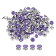 thumbnail image 1 of Unique Bargains 100 Sets Leather Rivets 8mm Double Cap Rivets 7mm Height Studs Purple, 1 of 5