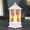 ZZ White, variant on Zhi Vintage LED Lantern With Candle Effect, Perfect for Home And Event Decor, Durable Light For Table And Shelf Displays