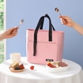 thumbnail image 4 of Bolsa de almuerzo térmica con aislamiento portátil para mujeres, hombres, Rosado Sunnimix Bolsa de almuerzo, 4 of 8