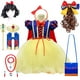 thumbnail image 2 of Vestido clásico de fantasía de Blancanieves para niñas, disfraz de princesa de Carnaval de Halloween, tutú de tul esponjoso, peluca para niños Fivean unisex, 2 of 2