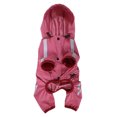 thumbnail image 6 of Pet Raincoat Rainproof Reflective Stripe Breathable - Full Body Coverage Brim Layered Hooded Cloak - for Outdoor, 6 of 8