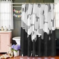 thumbnail image 6 of Abstract Graffiti Shower Curtain Set with Hooks, Paint Waterproof Fabric Bathroom Curtains Decor Home Accessories,72 X 84 Inch Extra Long, 6 of 9