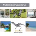 thumbnail image 5 of Devoko 2 PCS Zero Gravity Chair Outdoor Lounge Patio Chair Camp Reclining Lounge Chairs, Gray, 5 of 7