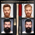 thumbnail image 3 of Beard Straightener for Men Electric Hair/Beard Comb, 3 In 1 Mutifunctional Beard & Hair Straightener Brush, Great Gift for Men Daddy Husband, 3 of 10