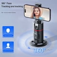 thumbnail image 3 of Auto Face Tracking Tripod Auto-tracking Phone Holder Desktop Selfie Gimbal Stand Rotatable 260g/0.57lbs Load Capacity Support Face & Body Tracking Gesture Control with Phone Clip 1/4in Screw, 3 of 7