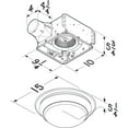 thumbnail image 6 of Broan-NuTone Roomside Series 80 CFM Traditional Decorative Exhaust Fan for Bathrooms, Ventilation Bath Fan with Light, Matte Black, 6 of 6