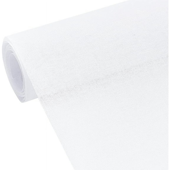 44.5x39 Inch White Cotton Interfacing Fabric Woven Cotton Iron-On Fusible Interfacing Iron Lining Fabric