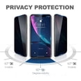 thumbnail image 3 of KIQ iPhone 11 Pro Max / XS Max Screen Protector Tempered Glass Privacy Black, 9H Tough Bubble-Free Anti-Scratch Self-Adhere Easy-To-Install for Apple iPhone 11 Pro Max / XS Max, 3 of 6