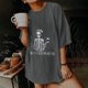 thumbnail image 2 of Hombres Y Mujeres Retro Tops Trendy Droped Shoulder Sleeves Impresión Suelta Manga Corta Top Pullover Odeerbi ODB180453, 2 of 9