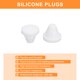 thumbnail image 4 of Uxcell 26Pcs Tapón de agujero de silicona, blanco, adecuado para tubos de botella de diámetro interno de 7-8mm, 4 of 6