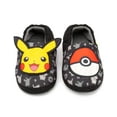 thumbnail image 2 of Pokemon Boys Black Slip On Loafer Slippers, 2 of 7