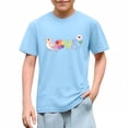 thumbnail image 3 of Girls Cute Love Bird Floral Graphic Tee Kids Cotton Short Sleeve T-Shirt Soft Casual Top for Kids Little Big Girls,Size 3 T, 3 of 9
