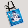 thumbnail image 2 of ABPHQTO Winter Snowman Canvas Bag Reusable Tote Grocery Shopping Bags Tote Bag 14x16 inch, 2 of 2