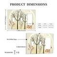 thumbnail image 3 of Hand Drawn Forest Switch Cover Decorative Wall Plate 3-Gang 2-Toggle 1-Decor Standard Size, 3 of 5