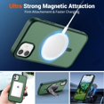 thumbnail image 5 of AMAGA for iPhone 11 / iPhone XR Case [Compatible with Magsafe] Translucent Matte Magnetic Phone Cover, Military Grade Drop Protection Shockproof Phone Cover, Forest Green, 5 of 7