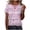 Pink Top, variant on YUGYXL Short Sleeve Shirts for Women Spring Tops for Women V Neck Criss Cross Tees Womens Summer Tops Black Top XXL