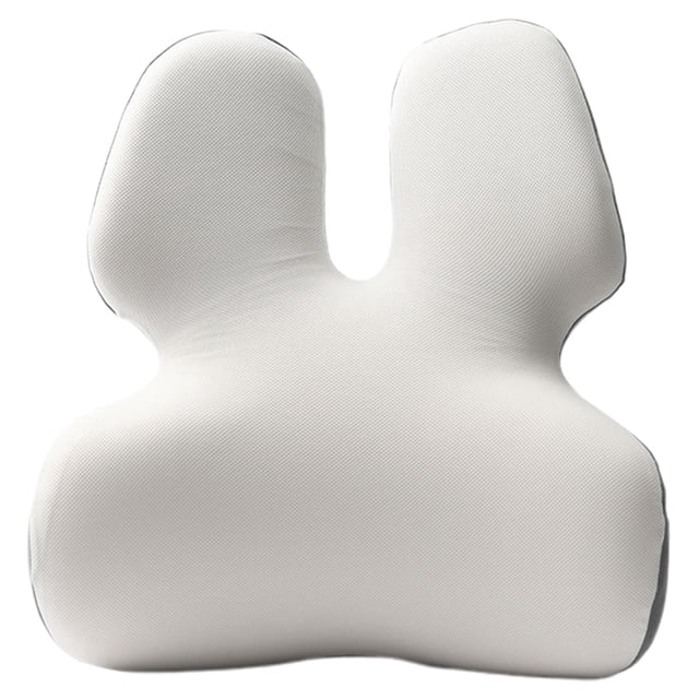 Almohada lumbar almohada de la espalda del colchón de espalda portátil almohada portátil de soporte de espalda múltiples para el sofá silla de lectura Gris