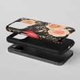 thumbnail image 2 of Floral Roses For All iPhone Series Tough Phone Case Vintage Peach Black Gold, 2 of 7