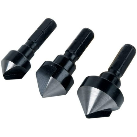 

2584000 3 Countersinks 1 Cutting Edge Ø 12 16 19 Mm Steel Ws Hex Shank Angle 45° Silver