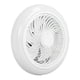 thumbnail image 2 of Ventilador de techo con luz LED Ventilador de techo moderno cerrado con luz y control remoto Atenuación continua Temporización inteligente 110‑265 V, 2 of 15