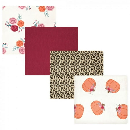 UPC: 0660168146165 | Hudson Baby Infant Girl Cotton Flannel Receiving Blankets Cutest Pumpkin One Size