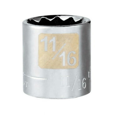 Craftsman 11/16 in. X 3/8 in. drive SAE 12 Point Standard Socket