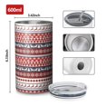 thumbnail image 4 of 20oz Coffee Tumblers Red Christmas Deer and Tree Pattern Stainless Steel Vacuum Insulated Travel Tumbler Coffee Cups Mug with Lid and Straw with Cleaning Brush for Cold & Hot Drinks, 4 of 5