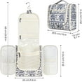 thumbnail image 4 of Narwey Hanging Toiletry Makeup Bag for Women Travel Organizer Toiletries Kit Men for Cosmetics Essentials Accessories, Large, Elephant, 4 of 5