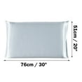 thumbnail image 6 of PiccoCasa Silk Pillowcase with Zipper, Silver Gray Queen(20"x30"), 6 of 6