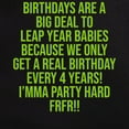 thumbnail image 3 of CafePress - Birthdays Are A Big Deal To Leap Year Babies Pajamas - Women's Short Sleeve Print T-Shirt and Pants Dark Cotton Pajama Set, 3 of 7