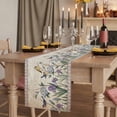 thumbnail image 2 of Table Runners 72 Inches Long Dress Scarves, Spring Flowers Farmhouse Kitchen/Dining Table Runner, Coffee Tablerunners, Vintage Floral Leaves Birds Pastoral Botanical 14x72 Inch, 2 of 9