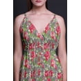 thumbnail image 3 of Bimba Robe de Plage Bohème Sans Manches Longue Maxi à Bretelles Imprimée Florale pour Femmes - Très Petit, 3 of 4