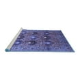 thumbnail image 2 of Ahgly Company Machine Washable Indoor Rectangle Oriental Blue Industrial Area Rugs, 3' x 5', 2 of 4