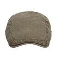 thumbnail image 4 of XIAOCHA Men's Washed Cotton Ivy Cap Adjustable Buckle Closure Flat Brim Flatcap, 4 of 5