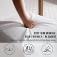 thumbnail image 5 of Dayalane Slipcovered Parsons Dining Chairs Set of 6, Modern Farmhouse High Back Linen Upholstered Chair with Removable Skirted, Classic Wooden Side Kitchen Chairs for Dining Living Room, Beige, 5 of 10