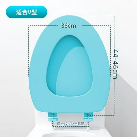 BERTDOMD Elongated Toilet Seat Soft Foam Cushion Bathroom Toilet Seat Replacement Comfortable Fit