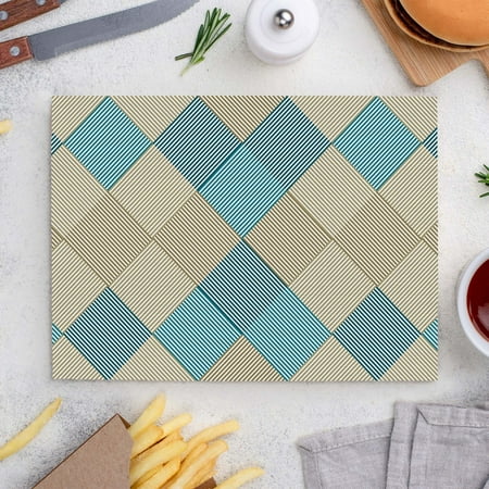 

Place Mats Set Decorative Table Place Mats For For In Door Dinning Heat Insulation Stain Resistant Table Mats(Yellow And Blue Plaid)