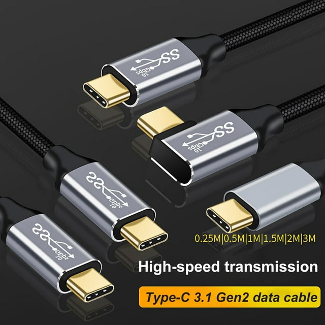 Video Cable High-speed Transmission High Resolution Plug Play Type-C3.1 Male to Male Multi-purpose AV Cord for Monitor