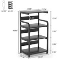 Tribesigns 4Shelf Mobile Printer Stand with Storage, Large Modern