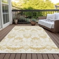 thumbnail image 6 of Addison Rugs Chantille Indoor/Outdoor Transitional Vintage Gold Washable Rectangle Rug, 10' x 14', 6 of 6
