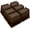 Brown 6 Pack, variant on Bed Risers 6 Inch Heavy Duty,Oversized Couch Risers, Extra Wide Furniture Risers for Sofa Table Desk Headboard Chair Lifting,Rectangle Risering Blocks Support 6000 lbs(4 Pack Brown)