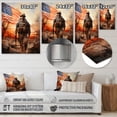 thumbnail image 4 of Designart "Military Soldier Duty and Honor" Army Metal Art Living Room, 4 of 5