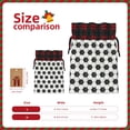 thumbnail image 3 of Rocae Soccer Print Christmas Drawstring Linen Gift Bag with Drawstrings Treat Bag Goody Present Bags for Christmas Party Favor, 3 of 8
