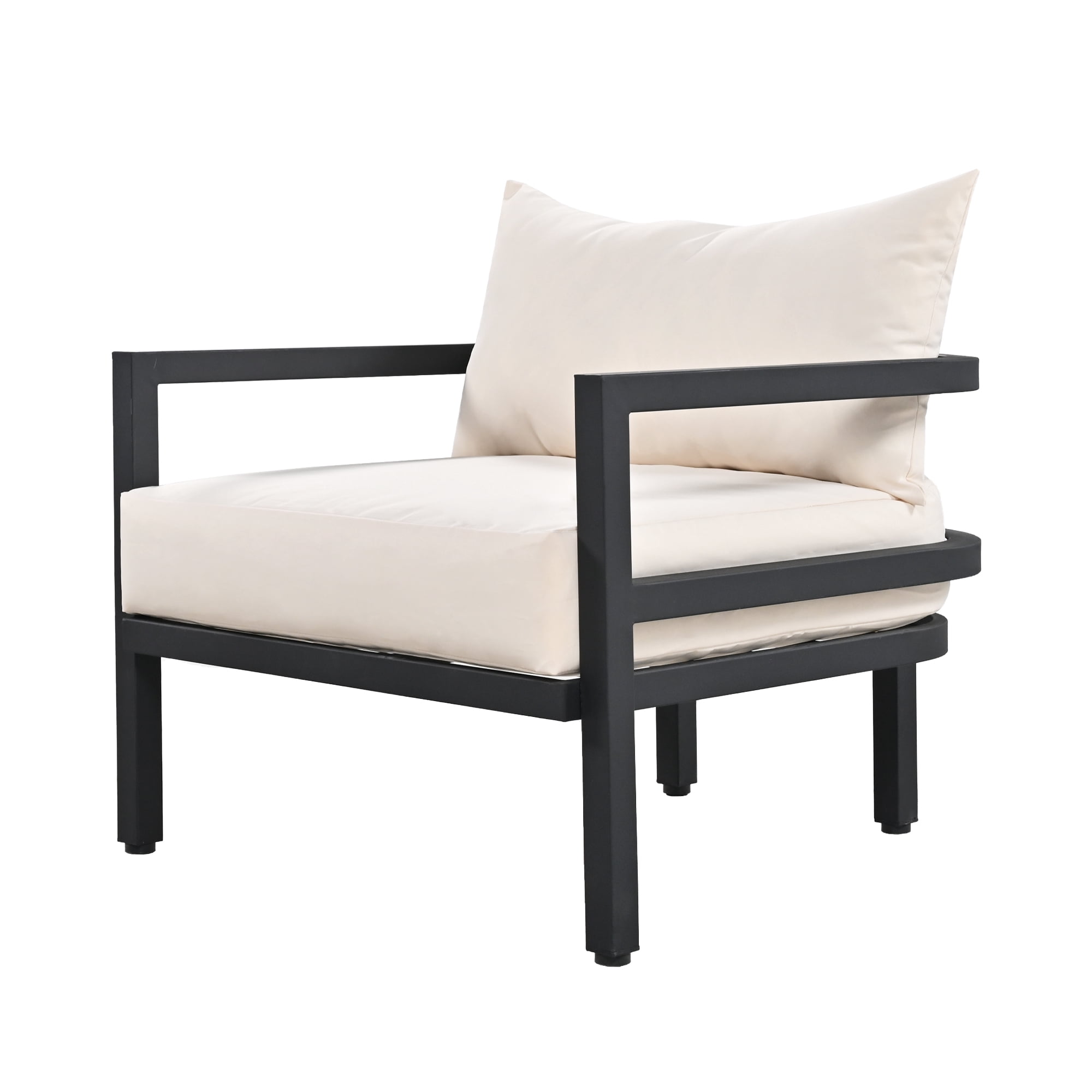 Euroco Multi-person Outdoor Steel Sofa Set, Waterproof, Anti-rust and Anti-uv, Suitable for Gardens and Lawns