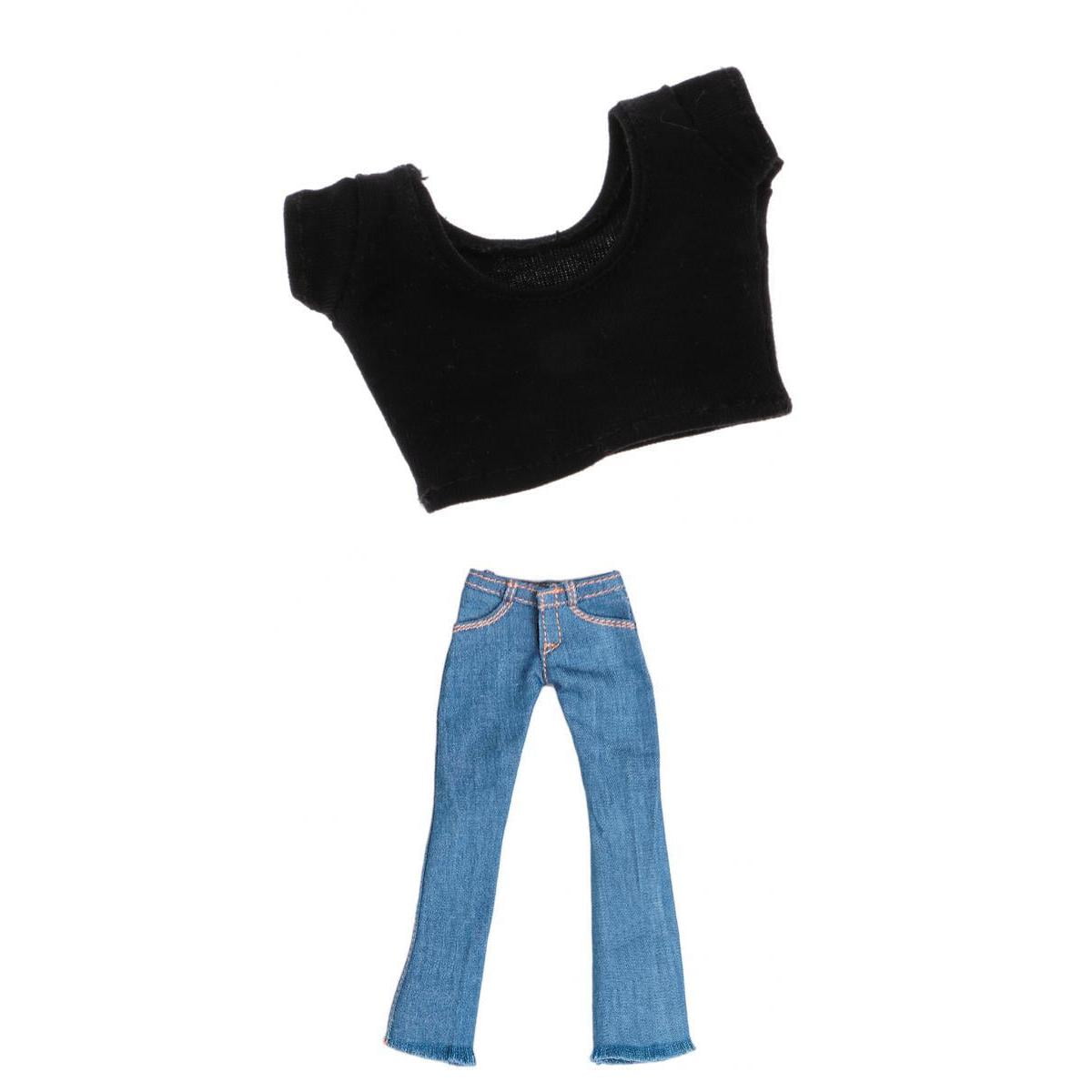 1/6 Female Black Fashion Pants Clothes Model Fit 12" Action Figure Body Model 