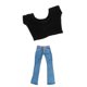thumbnail image 1 of 1/6 Womans Hot Girl Blue Jeans Pantalones y camiseta para de acción de, 1 of 9