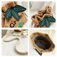 thumbnail image 2 of pitrice Women Straw Drawstring Handbags String Crossbody Handbag Straw Fashion One Shoulder Drawstring Bag No.2, 2 of 6