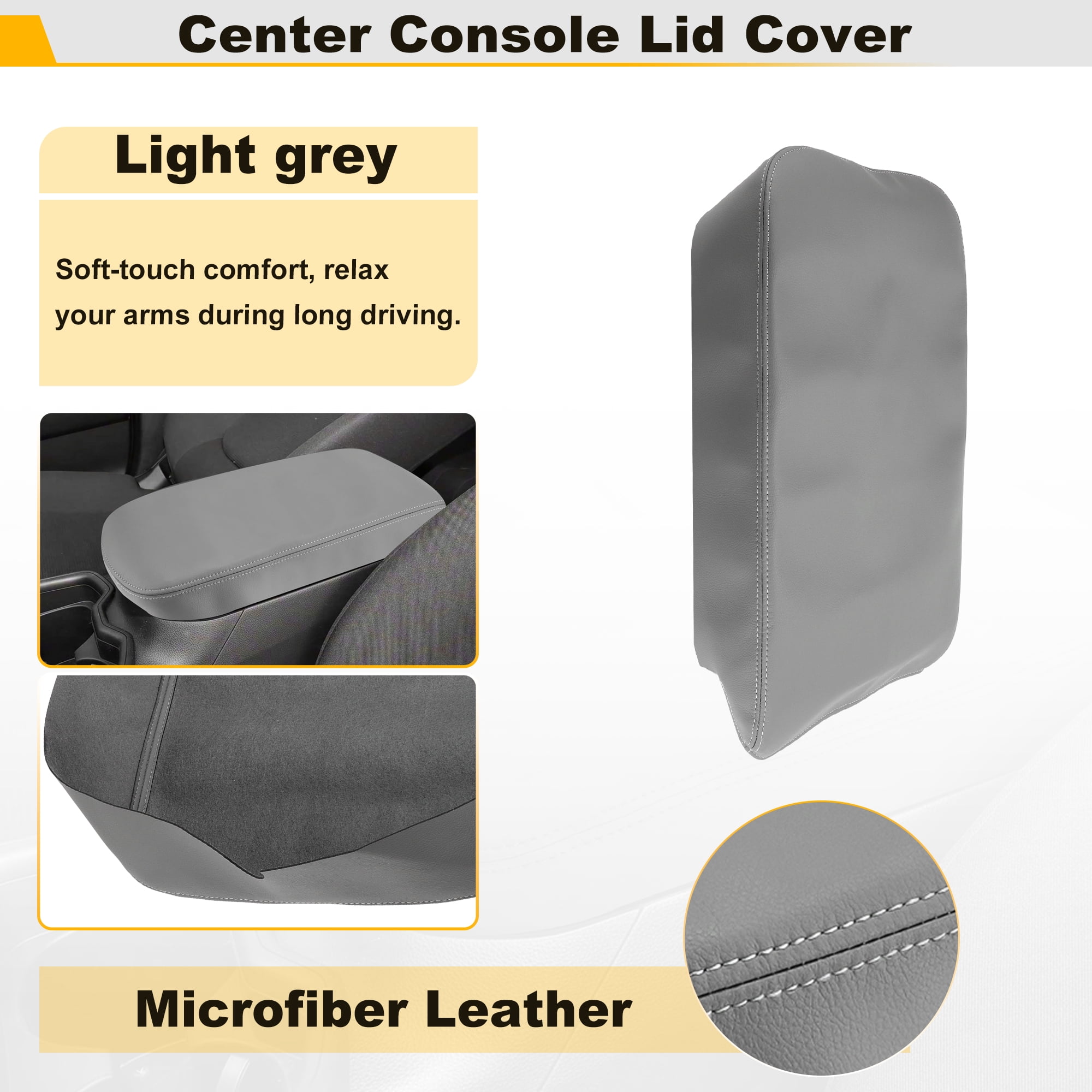 Unique Bargains Center Console Armrest Cover for Dodge for Ram 1500 2500 3500 2002-2008