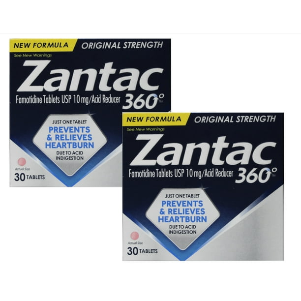 Zantac 360 Original Strength 30 Tablets (Pack of 2)