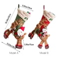 thumbnail image 2 of Navidad Calcetines De Navidad 3D Papá Noel Muñeco De Nieve Medias De Reno Bolsas De Regalo De Navidad Para Chimenea Decoración De Fiesta Familiar Speravity HA044228-02, 2 of 6